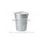 Original manufactory metal trash can metal type zinc galvanized metal trash can with lid