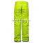 Men's Waterproof Fluorescent Yellow Ski Pant/Snow Ski Pants