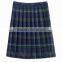 plaid design 100% cotton yarn dyed girls in school short skirts