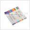 Kearing Permanent Fabric Marker 12 PCS assorted color DIY T Shirt Fabric Marker in Clear Polybag 1.0MM fiber tip #FM112