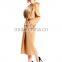 High Quality Hand Made Fox Fur Collar Women's Double Side Cashmere Long Coat