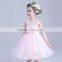 2017 baby dress girls lace pink white lovely princess dresses for kids