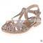 F10017E summer rhinestone sandals girls hot selling sandals