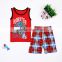 S16043A Wholesale Child Sleepwear Two Pieces 100% Cotton Kids Pajamas Clothing Sets
