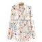 Fashion ladies blouse,bird printing woman shirt/women colthing long sleeve