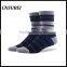 Stripe jacqaurd calf fashion design elite baskeball socks for men