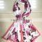 High quality fashionable digital print feather muslim hijab silk scarf