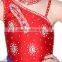 Girls Kids Latin Dance Costumes Red Stage Dance Wear For Child