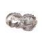 Latest Fashion Ladies Hot Sale Leaf Pattern Alloy Gold Double Finger Ring