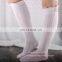 Wholesale Lace Hollow Pure Cotton Stylish Knee-high Socks