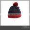 2016 Fashion High Quality Pom Pom Cheap Custom Winter Hat/ Knitted Beanie/ Knitted Hat