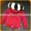 Genuine Fur Coat For Adult Bicolor Fox Fur Hood Parka