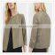 Fashion Light Grey Smart Leather Jackets For Women