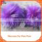 Bright Purple 100% real fur pompom