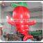 Customized vivid inflatable shrimp model, advertising inflatable prawn model , red shrimp with cap for outdoor event