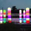 Attractive led inflatable colorful column/decorative lighting inflatable rainbow tube cone