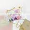 Transparent pinkycolor laser bags fashion wholesale ladies messenger handbag