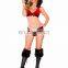 Wholesale Adult Party Cloth Set Red Merry Christmas Costume