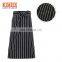 Cheap different types cooking kitchen aprons with logo custom