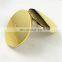 Promotional Cosmetic pocket metal makeup mirror fashion round metal mirror