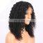 Afro kinky curly full lace wigs indian human hair wigs