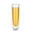 High borosilicate clear 150ml champagne double wall cup glass
