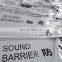 Hot sale 500D/22X22 550GSM PVC laminated soundproof tarps for construction