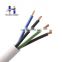 Flexible electric cable power copper rubber insulated 3 core 4mm flexible electric  cable