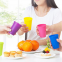 Creative travel portable rainbow cup 7 mould outdoor picnic plastic cup set mould juice cup handy cup mould