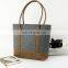 felt shoulder bag women felt tote bag with leather button and handle handbags