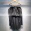 TWOTWINSTYLE Elegant Patchwork Diamonds Long Sleeve Slash Neck High Waist Sashes Dress Women