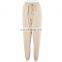 Hot women sexy customized logo Drawstring causal plain sweat pants joggers