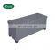 New design  high quality fabric long storage ottoman with wooden legs folding storage ottoman long bench