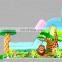 The forest park theme inflatable slide and bounce for kids