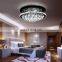 lampadari moderni Crystal modern round Led ceiling lights for hotel