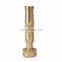 Solid brass variable flow controls hose nozzle