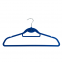 Black Color Adult Velvet Suits Hanger Shirt Plastic Hanger with Shoulder Notches