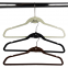 Wholesale Flocking Velvet Hanger with Metal Hook for Suppermarket