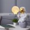 spaceman Moon lamp decoration colorful night light battery spaceman wall led lamp atmosphere lamp