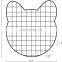 Grid Photo Wall Cat-Face Shaped Photo Hanging Display Wall Storage Organizer shelf