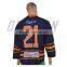 Wholesale cheap college 100% polyester Dye sublimation printing custom made ice hockey jerseys