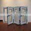 High quality folding window double glazed tempered glass aluminum folding windows