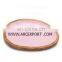 natural wood fancy serving aluminium leaf handle trays
