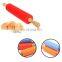High Quality Baking Non-stick Surface Wooden Handle, Silicone Rolling Pin
