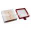 Wholesale custom empty slide paper show case with ribbon handle best for eyelash