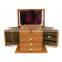 Solid wood fingerprint jewelry box password lock packing box  jewelry storage box