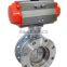 ANSI Flange End  Stainless steel 304  AC220V DN50 Metal Seating Pneumatic butterfly valve
