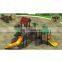 350x200x200cm Mini size plastic slide play equipment slide kindergarten outdoor playground