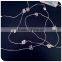 purple color small butterfly copper wire battery operated led christmas lights