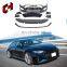 CH Wholesale Assembly Front Grille Rear Spoiler Roof Spoiler Headlight Conversion Bodykit For Audi A7 2019-2021 To Rs7